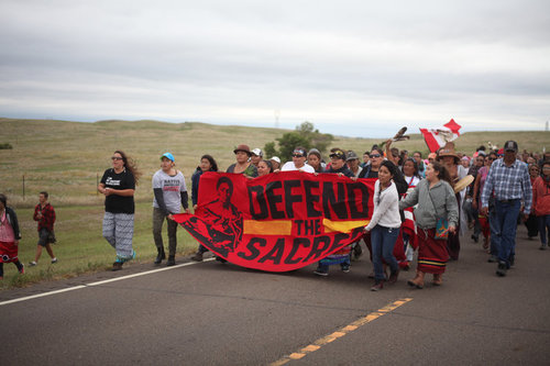  Marchers at Standing Rock, photo by Nicholas Ward 